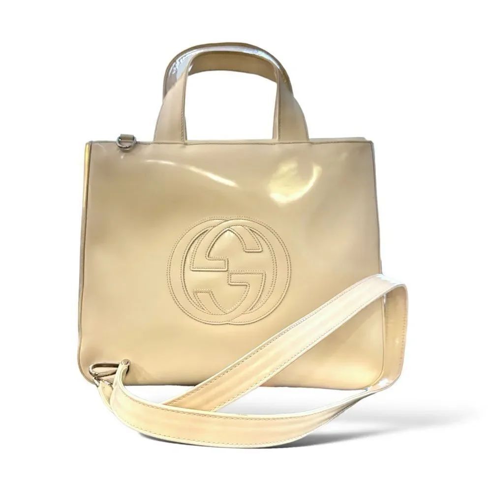 GUCCI Vintage GG Logo Tote with Strap
